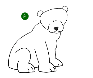 een beer tekenen - stap 6
