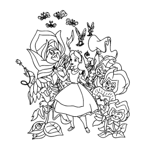 Alice met de rozen