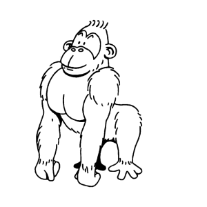 Sterke gorilla