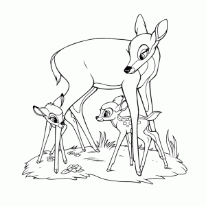 Bambi en zijn moeder