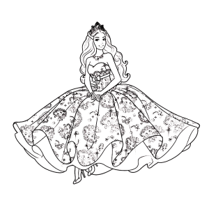 Barbie Prinses Tori in een mooie jurk
