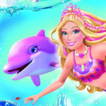 Barbie in een zeemeermin avontuur kleurplaat