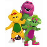 Barney en vriendjes kleurplaat