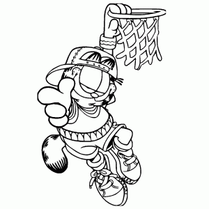 Dunking Garfield