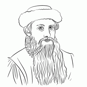 Johannes Gutenberg   uitvinder (boekdrukkunst)
