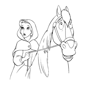 Belle op haar paard
