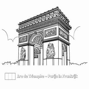 De Arc de Triomphe - Parijs in Frankrijk