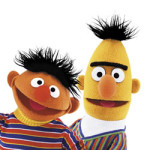 Bert en Ernie kleurplaat