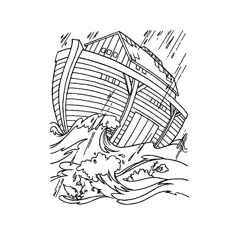 bekijk De Ark van Noach kleurplaat