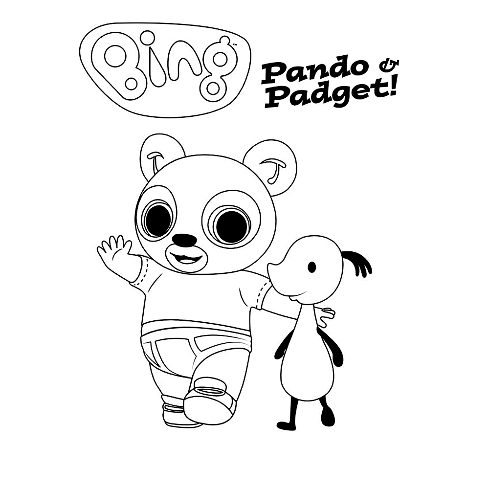 bekijk Pando & Padget kleurplaat