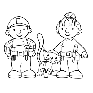Bob de bouwer, Titus de kat en Wendy