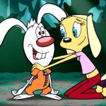 Brandy en Mr. Whiskers kleurplaat