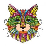 Kleurboek katten voor volwassenen kleurplaat