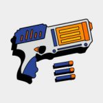 NERF blasters kleurplaat