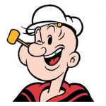 Popeye kleurplaat