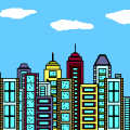 Cities and buildings coloring pages