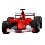 Formule 1 racewagens kleurplaat