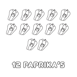 12 paprika's