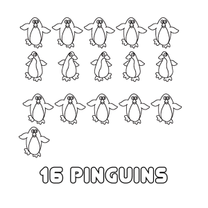 16 pinguins