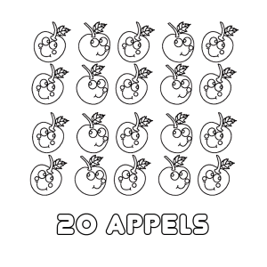20 vrolijke appels