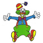 Clowns kleurplaat
