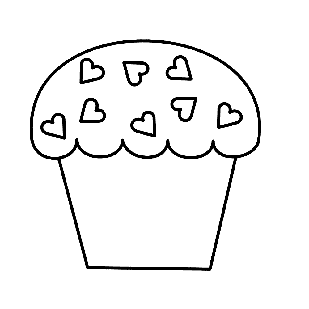 bekijk cupcakes-0015 kleurplaat