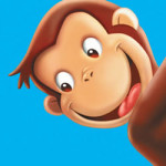 Curious George kleurplaat