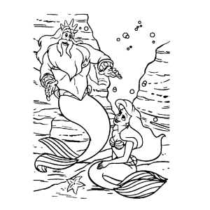 Koning Triton en Ariel