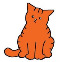 Print een kleurplaat van Dikkie Dik, de dikke rode kater uit Sesamstraat. Meer i ... - Dikkie Dik kleurplaten Dikkie Dik kleurplaten