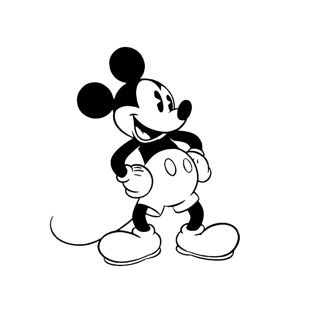 bekijk Mickey Mouse kleurplaat