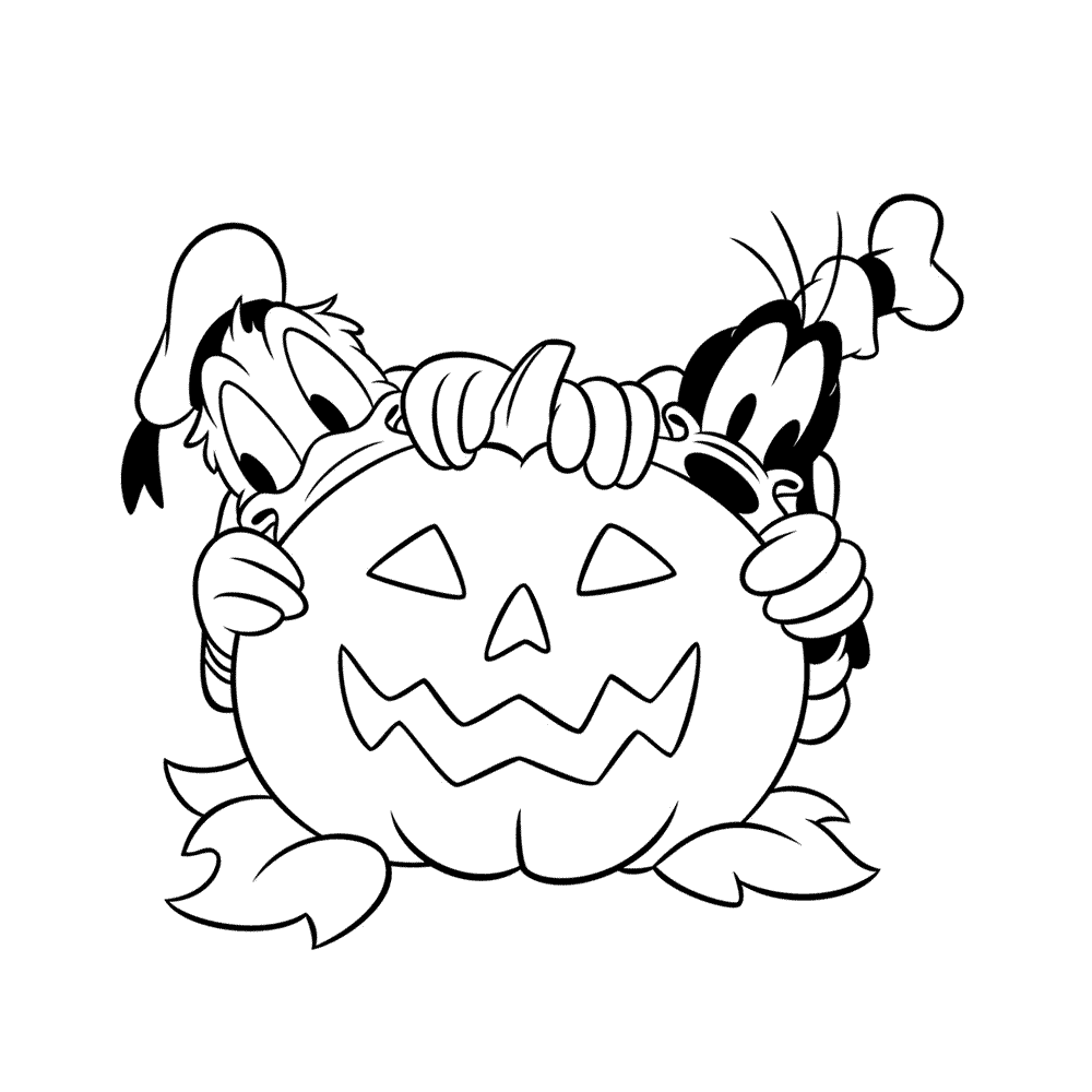 Halloween met Donald en Goofy