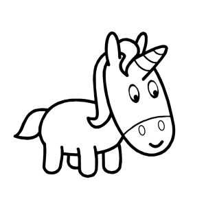 Cartoon unicorn