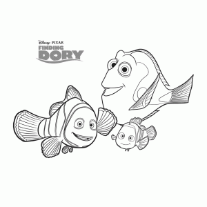 Dory, Marlin en Nemo