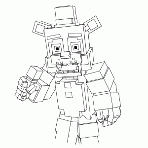 Minecraft style Freddy