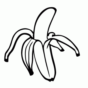 Gepelde banaan