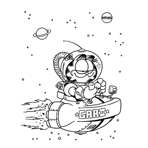 Garfield in space