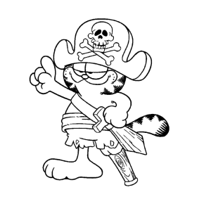 Garfield als piraat