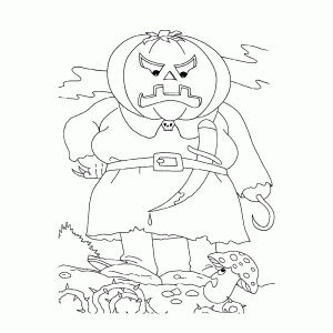Evil pumpkin man