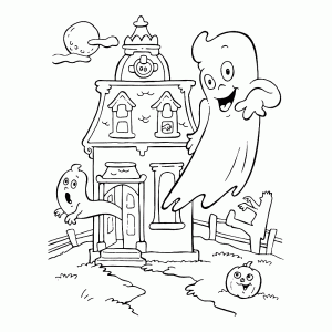 Ghosts at the haunted house