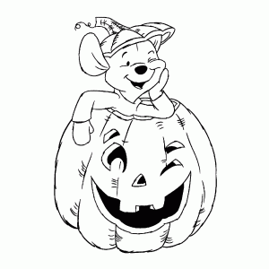 Roo in a pumpkin