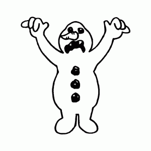 A bewitched snow man