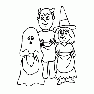 A ghost, a devil and a witch