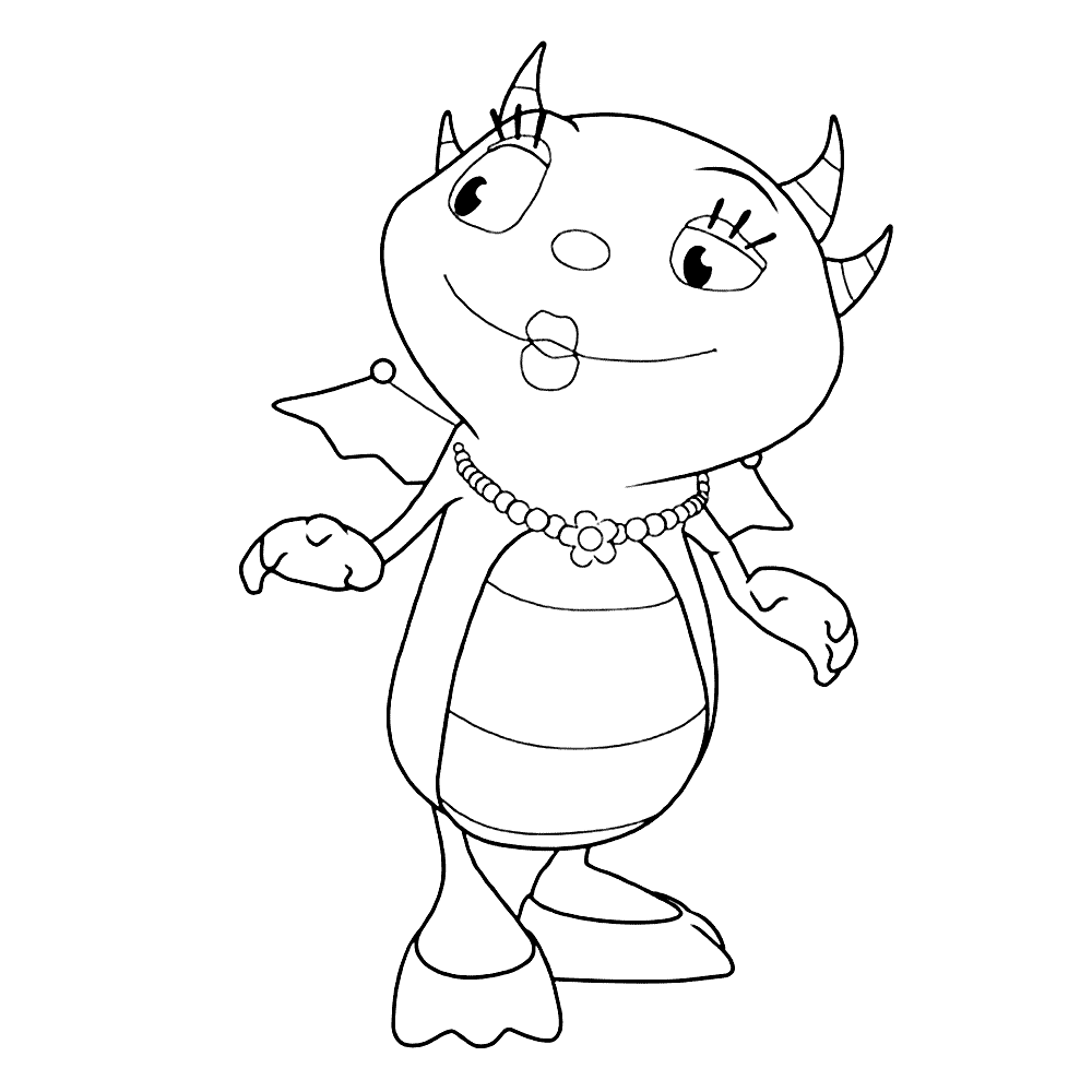 henry hugglemonster coloring pages