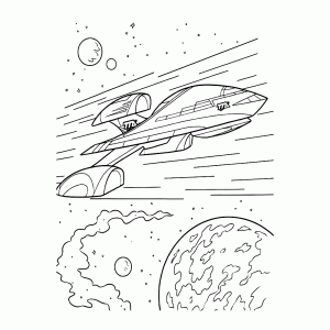 Het ruimteschip van de Callisto's