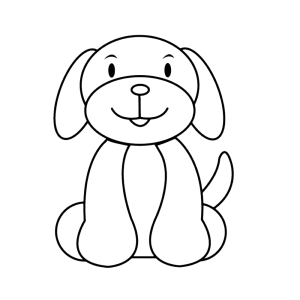 Cartoon puppy