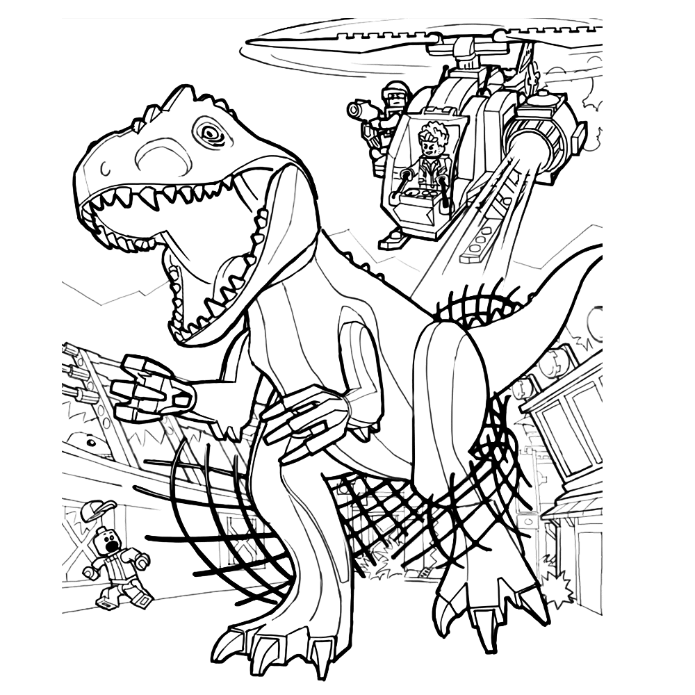 Jurassic World Kleurplaat