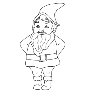 A shy little gnome