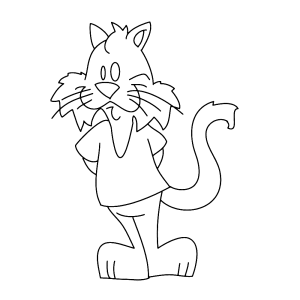 Cartoon kat