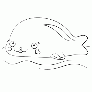 Een lief zeehondje