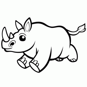 Baby neushoorn